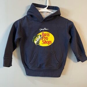 Bass Pro Shops Kids Dark Blue Hoodie with Logo
